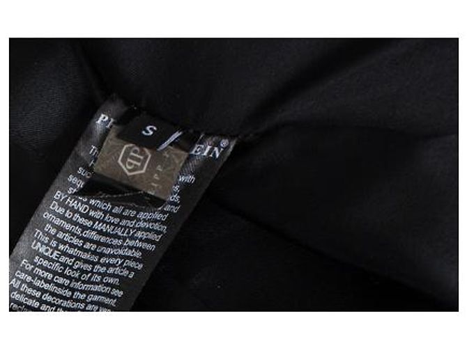 Philipp Plein, Giubbotto biker in pelle con borchie Nero - vista 9
