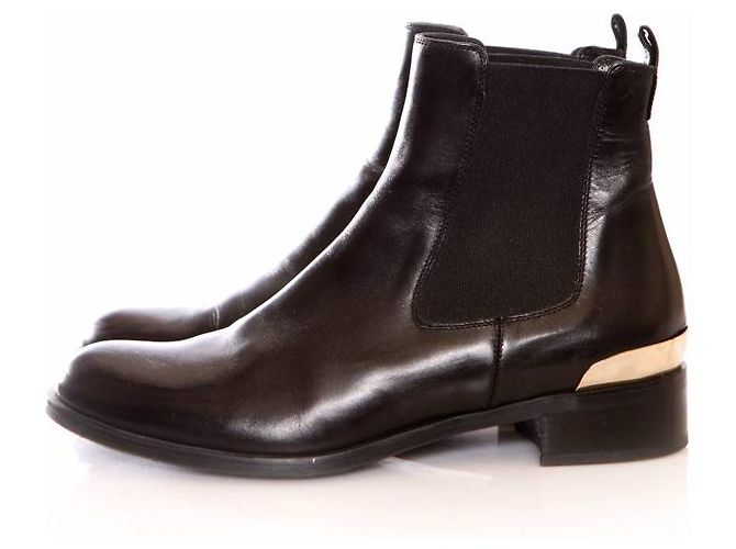 Autre Marque Russell & Bromley, Stivaletti Chelsea in pelle nera. Nero - vista 2