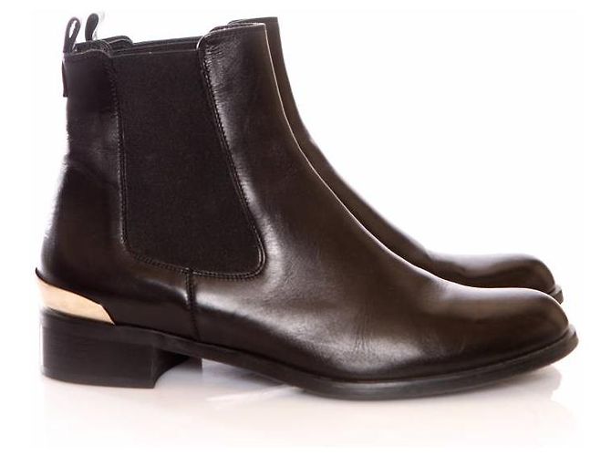 Autre Marque Russell & Bromley, Stivaletti Chelsea in pelle nera. Nero - vista 4