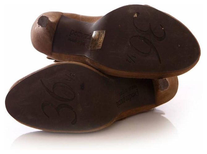 Pedro Garcia, braune Wildleder-Plateaustiefel. - Ansicht 6