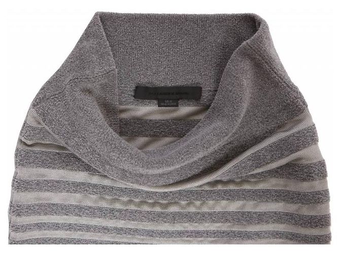 Alexander Wang, grauer halbtransparenter Rock in Größe XS (Strecken). - Ansicht 5