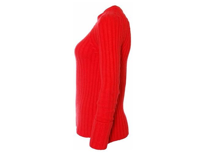 Laurence Dolige, roter Wollpullover. - Ansicht 4