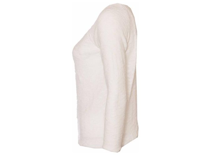 Maje, top branco com corrente de prata. - vista 4
