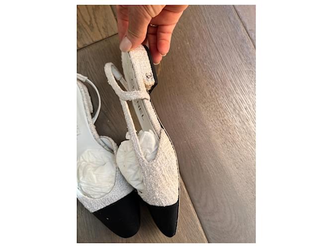 Chanel sandalo Bianco - vista 3