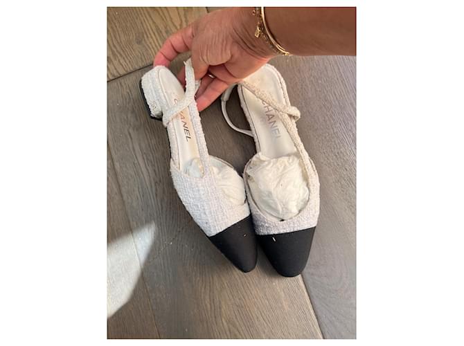 Chanel sandalo Bianco - vista 5