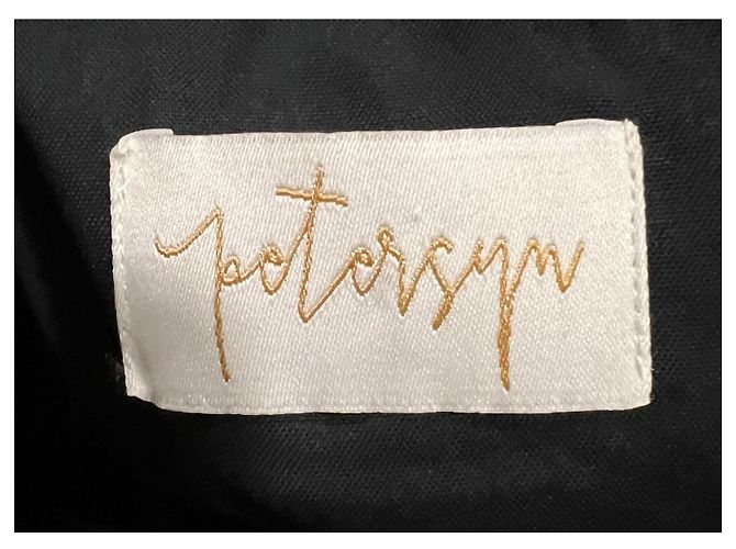 Autre Marque Blusa Petersyn asimétrica con volantes negro algodón - vista 3