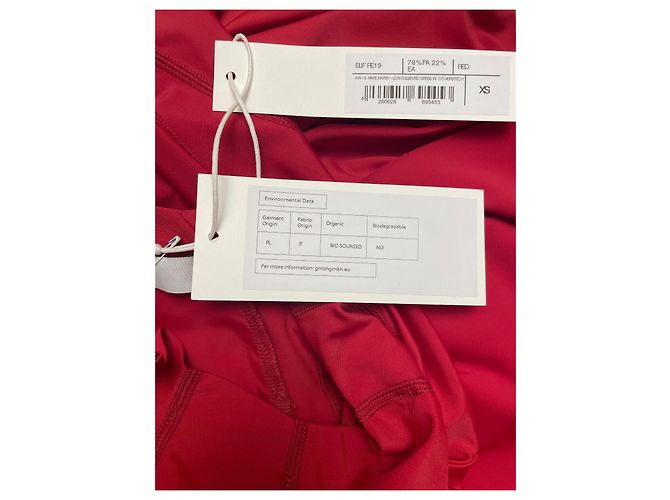 Autre Marque Abito Robe GmbH Rosso con Maniche Raglan - vue 3