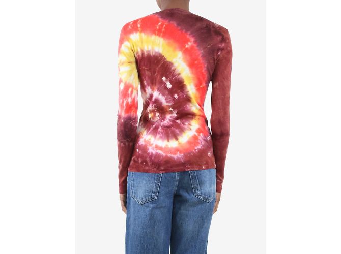 Gabriela Hearst Burgunderfarbener Batikpullover – Größe XS - Ansicht 3