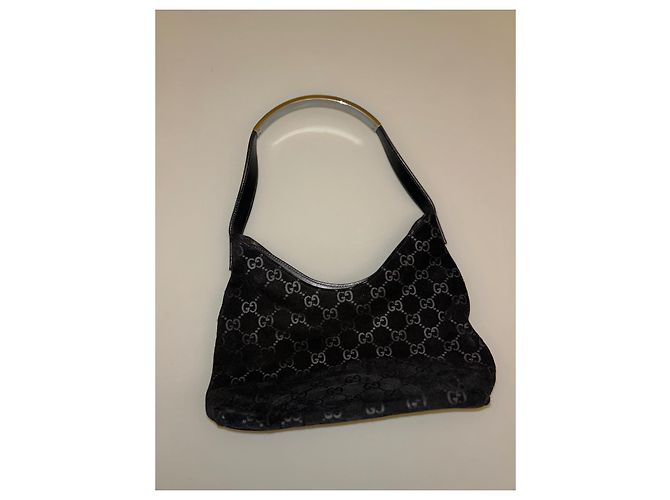 Ophidia Borsa a mano Gucci in pelle di cervo nera Nero - vista 2
