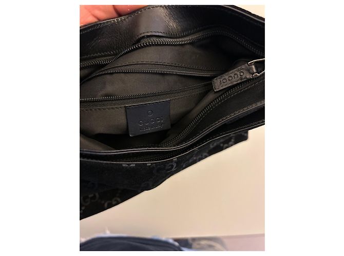 Ophidia Borsa a mano Gucci in pelle di cervo nera Nero - vista 4