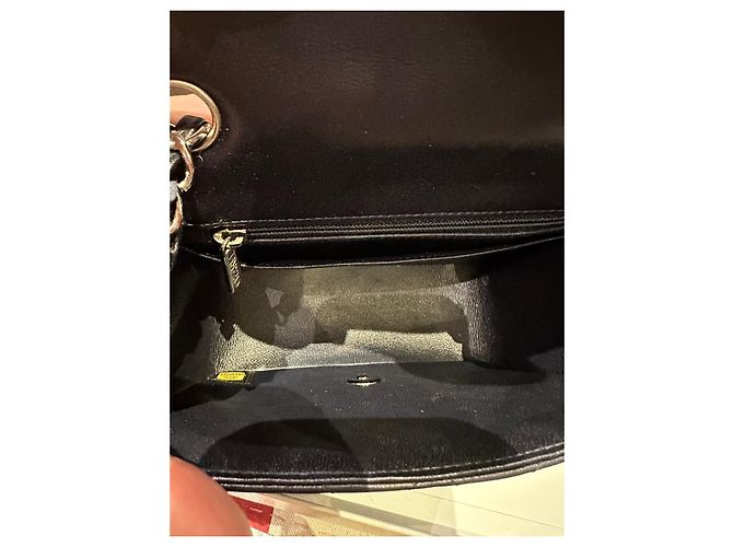 Timeless Borsa Chanel blu in pelle d'agnello - vista 6