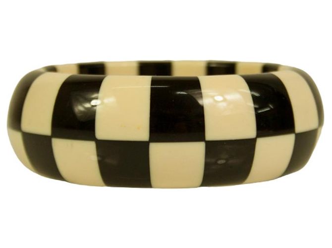ETRO Bracciale bangle largo da donna con strass Paisley neri - vista 2