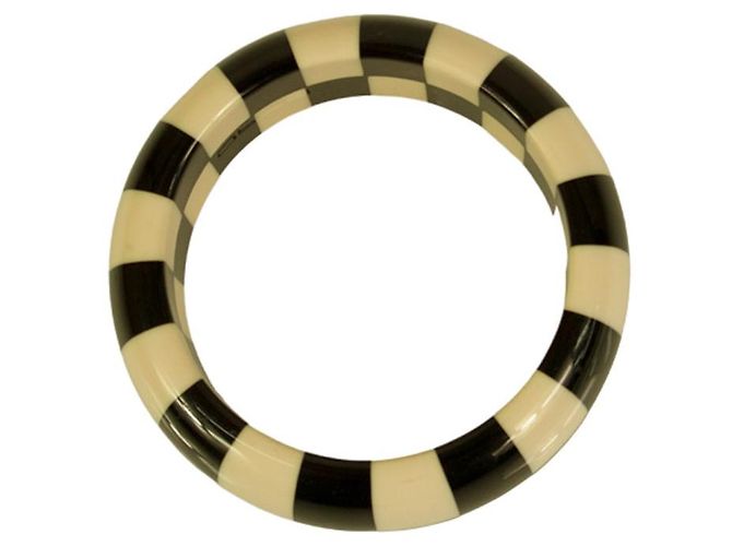 ETRO Bracciale bangle largo da donna con strass Paisley neri - vista 4