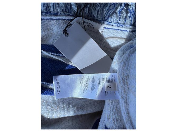 Dorothée Schumacher Strickware aus Wolle Weiß Blau - Ansicht 6