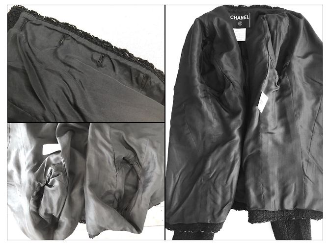 Chanel LA PETITE VESTE NOIRE Tweedjacke Schwarz - Ansicht 10