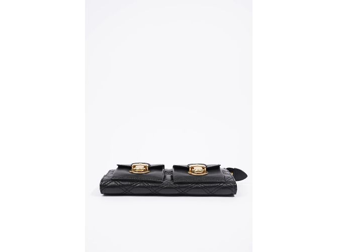Marc Jacobs Reißverschluss-Clutch-Geldbörse aus schwarzem Leder - Ansicht 5