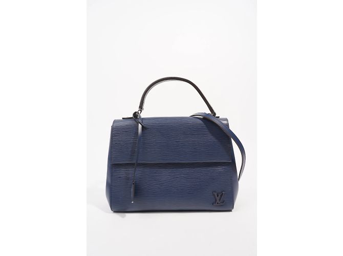 Louis Vuitton Cluny MM Marina Epi Pelle Blu navy - vista 3