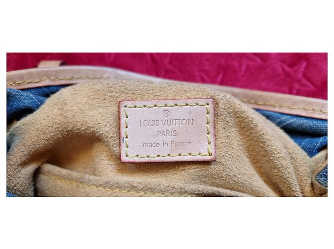 Louis Vuitton Luis vuitton blu denim plissettato - vista 13