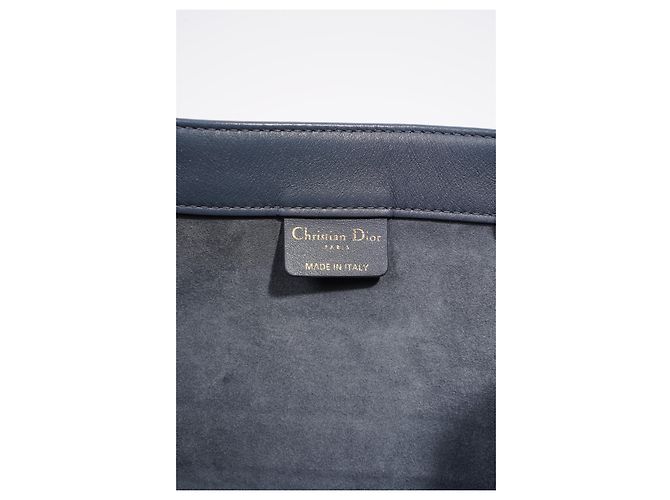 Borsa per libri in pelle da donna Christian Dior blu scuro media - vista 10