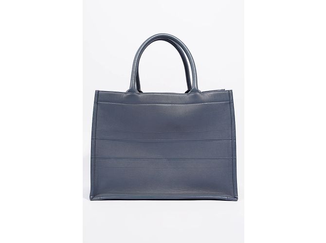 Borsa per libri in pelle da donna Christian Dior blu scuro media - vista 6