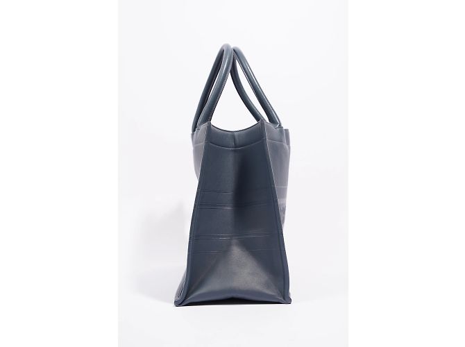 Borsa per libri in pelle da donna Christian Dior blu scuro media - vista 7