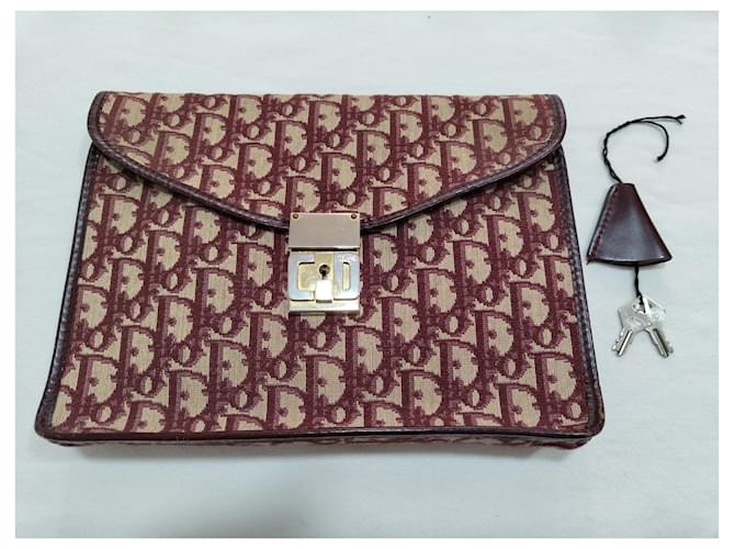 Pochette Dior Addict Monogramma Borgogna Bordò - vista 3