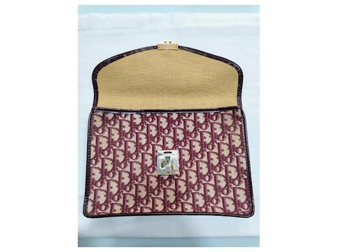 Pochette Dior Addict Monogramma Borgogna Bordò - vista 8