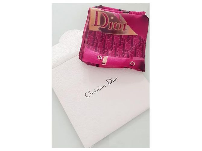Dior Seidentuch Rosa Fuchsia Pink - Ansicht 2