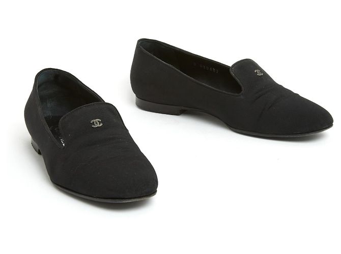 Chanel MOCASSINI OTTOMANI NERI FR38 Nero - vista 3