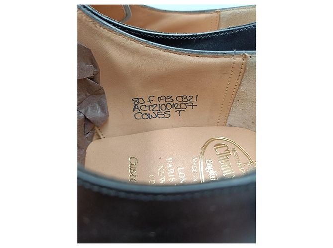 Church's Cowes T Scarpe stringate in pelle nera Nero - vista 6