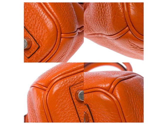 Hermès Sac HERMES Birkin 30 en Cuir Orange - 101246 - vue 11