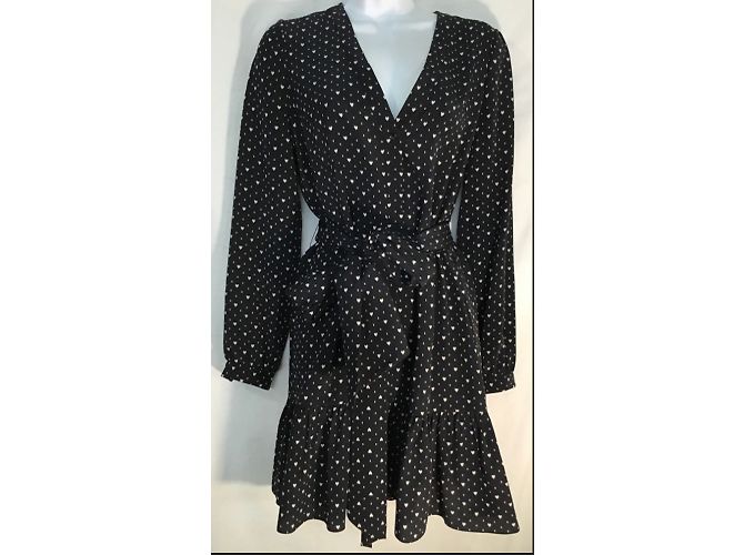 SAINT LAURENT Kleider T.FR 42 Seide Schwarz - Ansicht 7