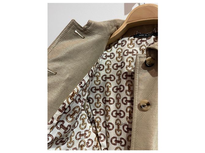 Chaquetas GUCCI T.IT 40 de algodón Beige - vista 3