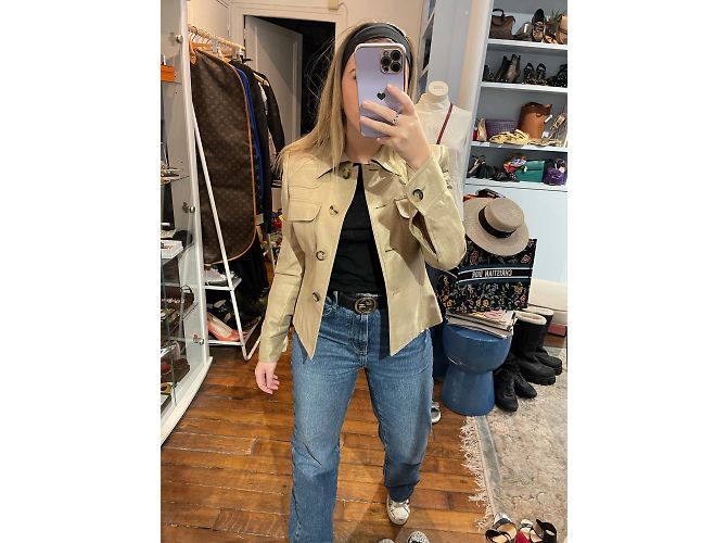 Chaquetas GUCCI T.IT 40 de algodón Beige - vista 7