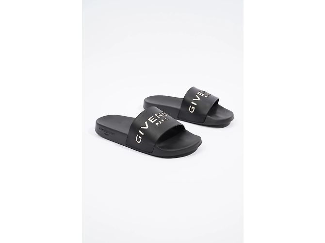 Chanclas con logo en relieve de Givenchy Negro / Blanco UE 36 / Reino Unido 3 - vista 2