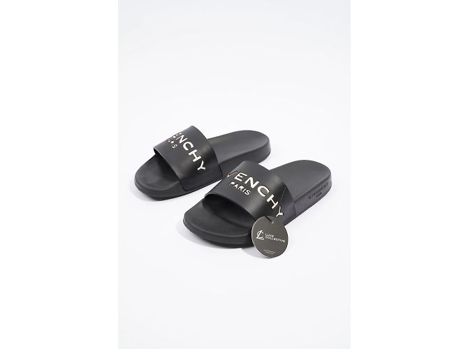 Chanclas con logo en relieve de Givenchy Negro / Blanco UE 36 / Reino Unido 3 - vista 9