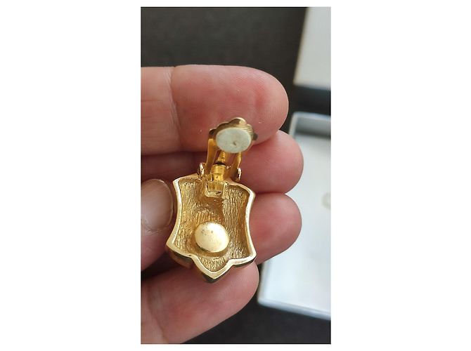 Orecchini a clip dorati Christian Dior D'oro - vista 3