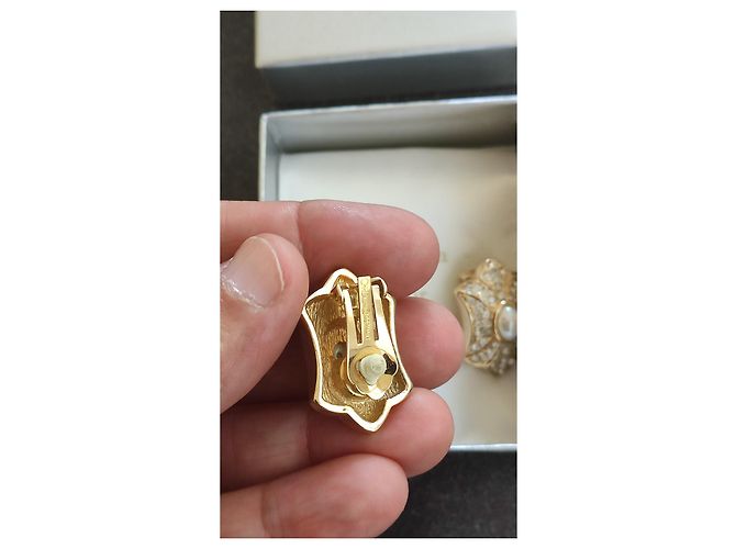 Orecchini a clip dorati Christian Dior D'oro - vista 5