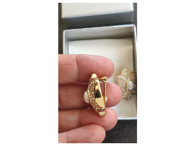 Orecchini a clip dorati Christian Dior D'oro - vista 6