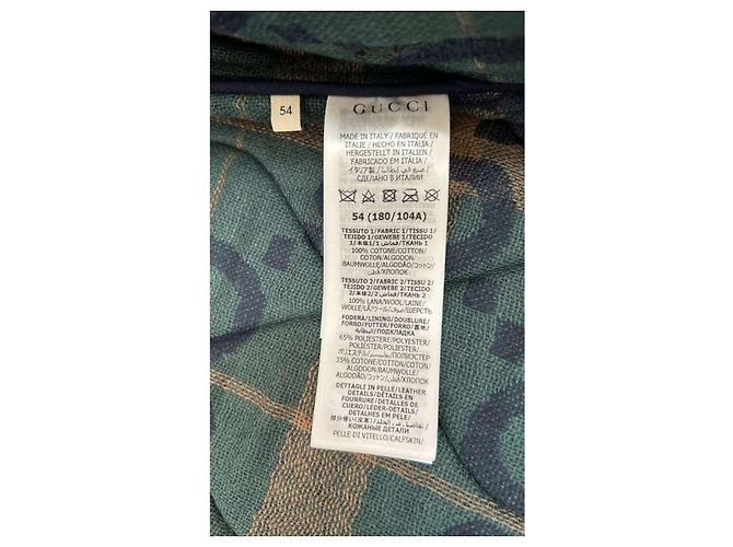Gucci Gesteppte Feldjacke aus Baumwolle Grün - Ansicht 3
