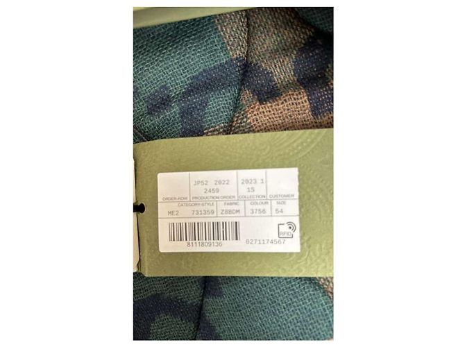 Gucci Gesteppte Feldjacke aus Baumwolle Grün - Ansicht 5
