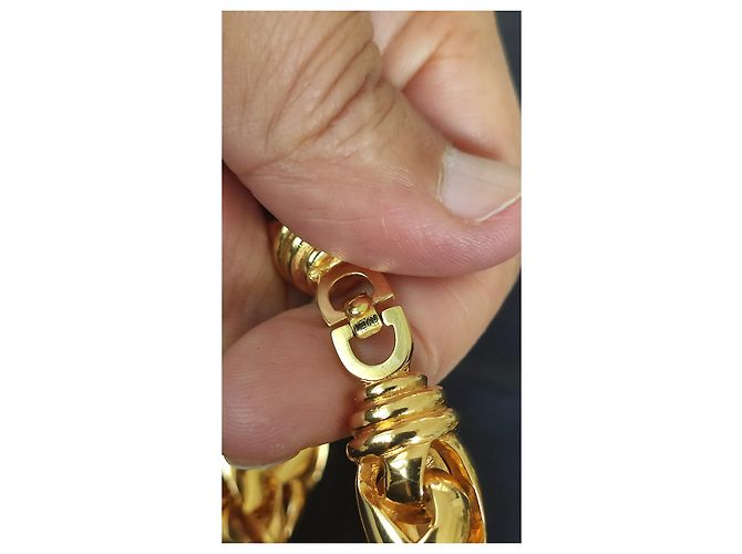 Set Christian Dior Collana e Bracciale a Catena Palma Oro D'oro - vista 3