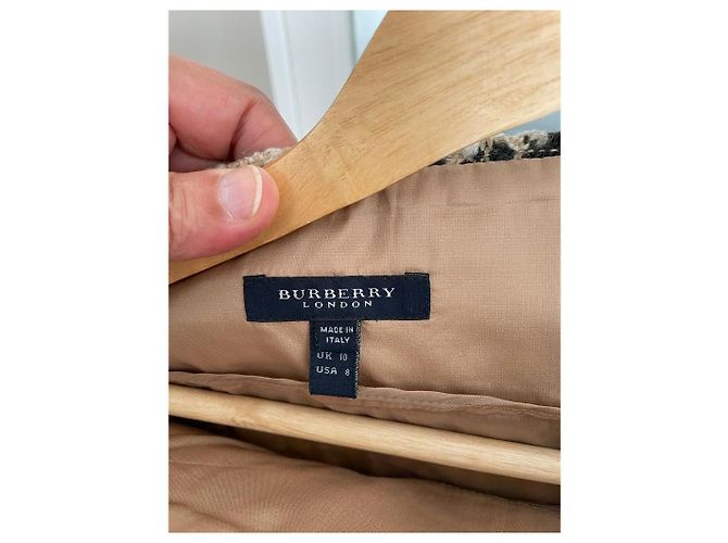 Falda de lana Burberry beige - vista 4