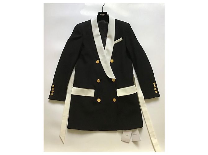 Balmain Black Wool Blazer - view 2