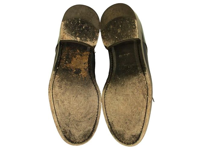 Louis Vuitton Mocassini Oxford in pelle opaca blu scuro da uomo Scarpe stringate 8 - vista 2