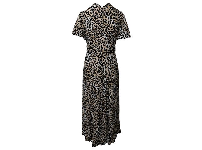 Vestido midi de viscosa con estampado animal Wild Cat de Temperley London - vista 2