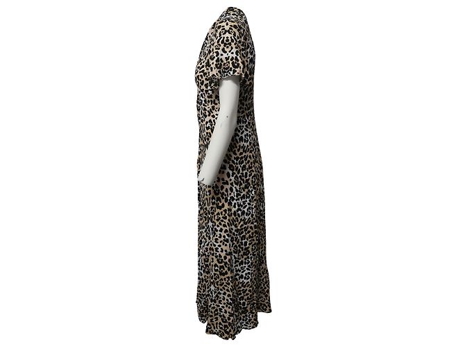 Vestido midi de viscosa con estampado animal Wild Cat de Temperley London - vista 3