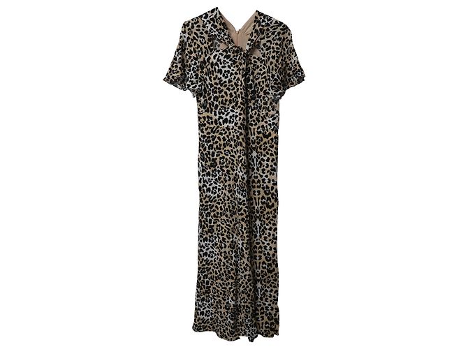 Vestido midi de viscosa con estampado animal Wild Cat de Temperley London - vista 4