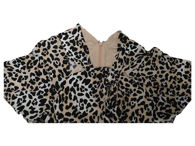 Vestido midi de viscosa con estampado animal Wild Cat de Temperley London - vista 6