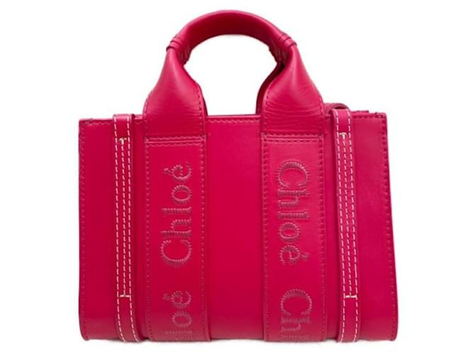 Chloé ***Mini bolso tote leñoso de Chloe Rosa - vista 2